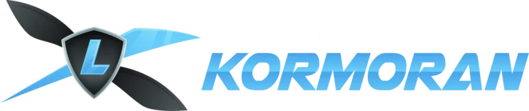 osk kormoran logo boczne biale